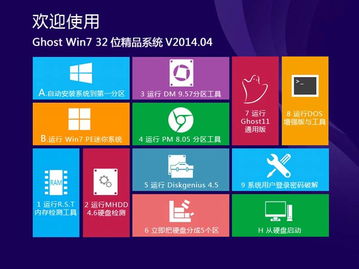 Ghost Win7 x32位精品裝機系統v2014.04 集成IE11與萬能驅動6.0版，高效計算機系統集成服務指南